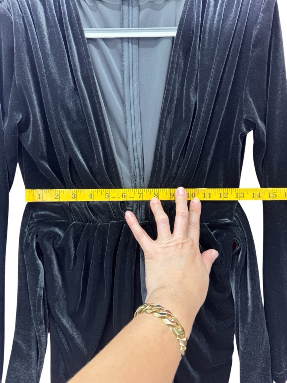 Yg Collection. Elegant Black Long Sleeve Dress — image 5 of 8